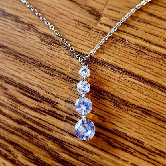 INC Graduated Crystal Necklace ENCHANTED! - Picture 2 of 8